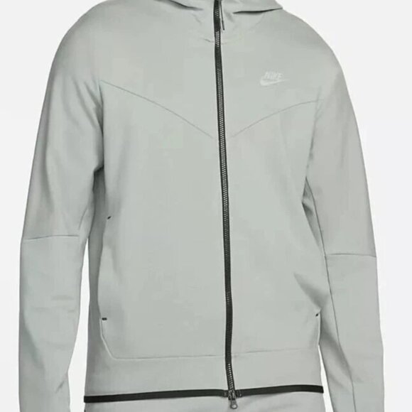 Nike Lightweight Tech Fleece Full Zip Hoodie Mica Green Men's 2XL DX0822-330 NEW - Picture 11 of 13